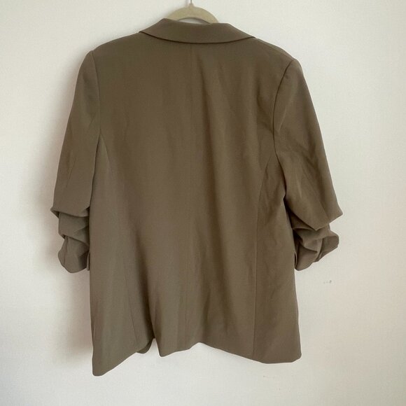 H&M Relaxed Ruched Sleeve Blazer (M) - Picture 3 of 3